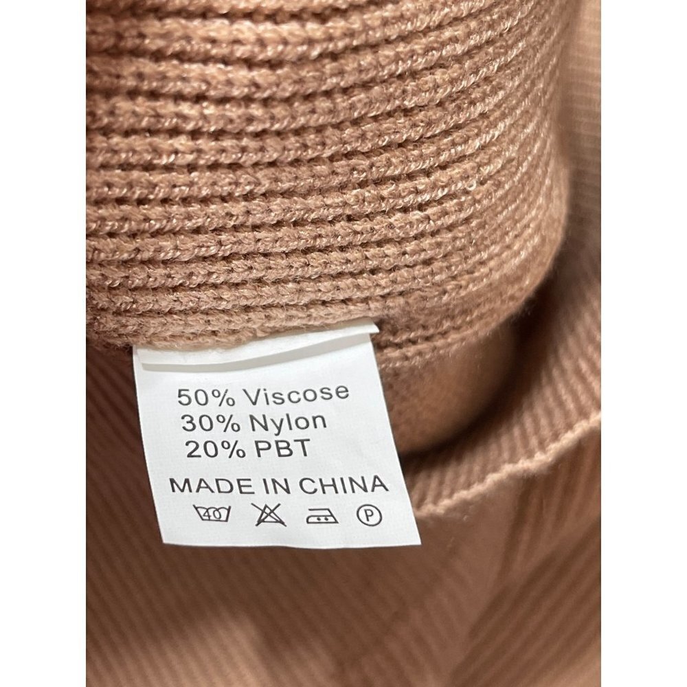 ANRABESS Women Crewneck Sleeve Oversize Ribbed Knit Pullover Sweater Size XL Ext - Picture 6 of 6